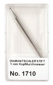 Алмазная шлифнасадка «шар» 1.00 мм в пластиковой коробке Pebaro (1710)