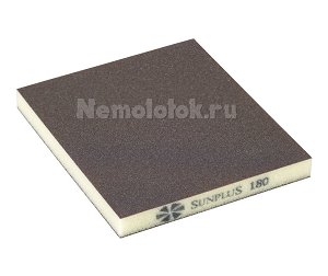 Шлифовальная губка SUNPLUS (2-х ст.) P180 SPONGE.SGI 2SIDES.P180