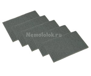 Скотч-брайт SUNPLUS Листы P800-P2000 (5 шт.) (Серый) SCUFF PAD P800-P2000/5