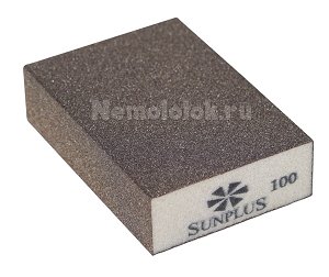 Шлифовальная губка SUNPLUS (4-х ст.) P100 SPONGE.SGO 4SIDES.P100