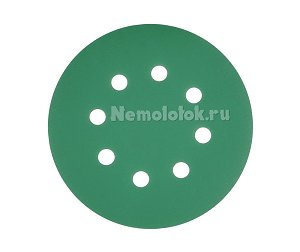 Шлифовальный круг SUNPLUS FILM для металла и дерева 125мм P500 FILM.FMB.8hol.P500