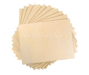 Фанера для детских товаров, липа 3 мм (12 шт.23*30 см) (F3(30)/12)