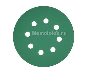 Шлифовальный круг SUNPLUS FILM для металла и дерева 125мм P240 FILM.FMB.8hol.P240