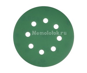 Шлифовальный круг SUNPLUS FILM для металла и дерева 125мм P800 FILM.FMB.8hol.P800