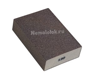 Шлифовальная губка SUNPLUS (4-х ст.) P120 SPONGE.SGO 4SIDES.P120
