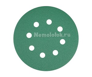 Шлифовальный круг SUNPLUS FILM для металла и дерева 125мм P120 FILM.FMB.8hol.P120