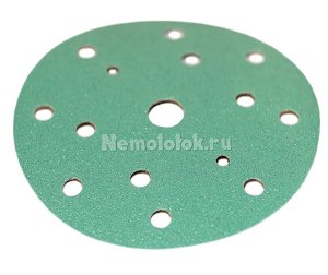 Шлифовальный круг 150 мм (P220) Sunmight L312T Film (зеленый)