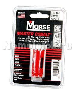 Сверло корончатое Morse д. 21 мм (13/16) B/M"