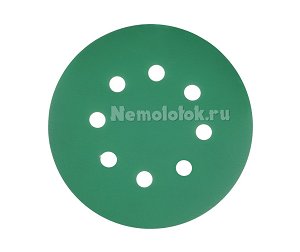 Шлифовальный круг SUNPLUS FILM для металла и дерева 125мм P600 FILM.FMB.8hol.P600
