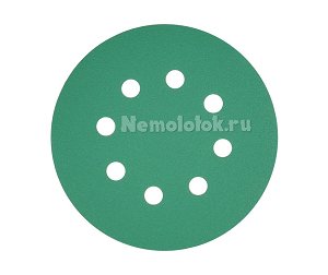 Шлифовальный круг SUNPLUS FILM для металла и дерева 125мм P150 FILM.FMB.8hol.P150