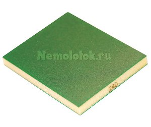Шлифовальная губка 123*98*12,5мм 2-сторонний (Р240) SUNBLOCK