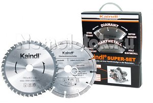Super-Set: диск пильн. алм.(150*22,2); 2 пер.кольца: 20 и16 мм; диск пильн. ун.(160*22,2)(11369)
