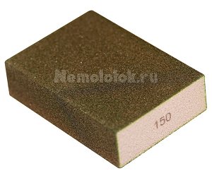 Шлифовальная губка SUNPLUS (4-х ст.) P150 SPONGE.SGO 4SIDES.P150