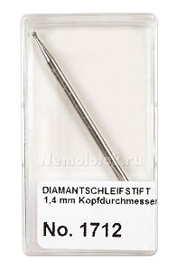 Алмазная насадка шар" 1.4 мм в пластиковой коробке Pebaro (1712) "
