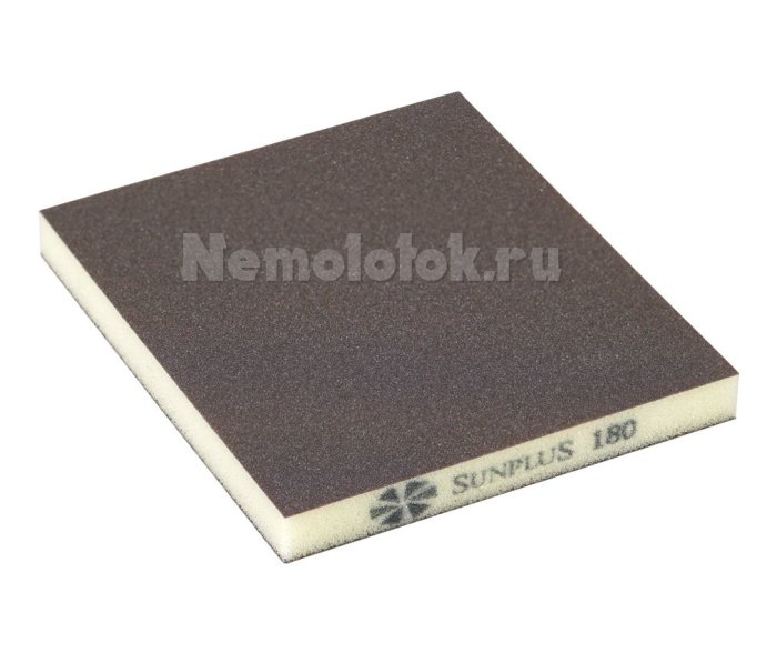 Шлифовальная губка SUNPLUS (2-х ст.) P180 SPONGE.SGI 2SIDES.P180, фото 1