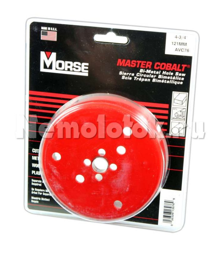 Сверло корончатое Morse д. 121 мм (4-3/4) B/M", фото 1