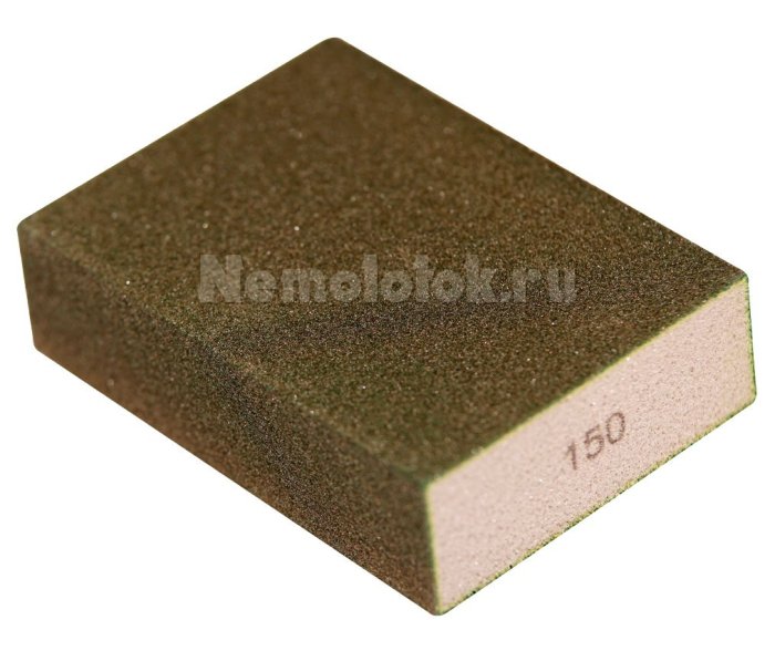 Шлифовальный блок 100*68*25 4-сторонний (P150) SUNBLOCK, фото 1