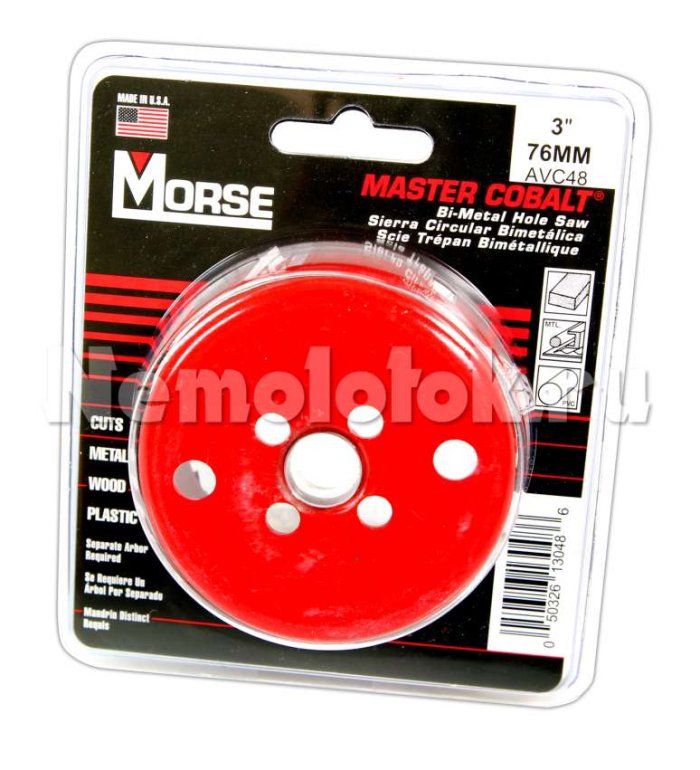 Сверло корончатое Morse д. 76 мм (3) B/M", фото 1