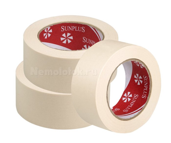 Малярная лента UV Water Prof 48 mm * 50 m, t90 (3 шт.) MASK.TAPE.48.50/3, фото 1
