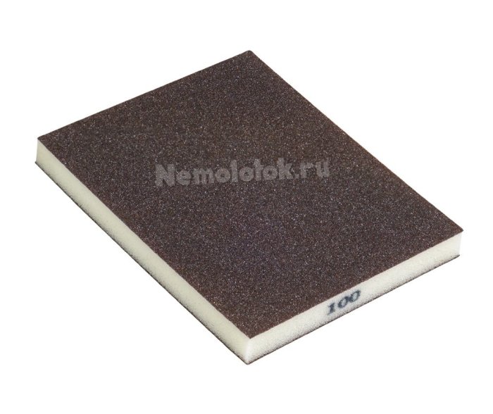 Шлифовальная губка SUNPLUS (2-х ст.) P100 SPONGE.SGI 2SIDES.P100, фото 1