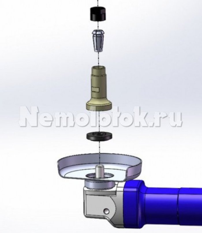 Цанговый держатель для УШМ 115/125 мм (М14) (19021), фото 2