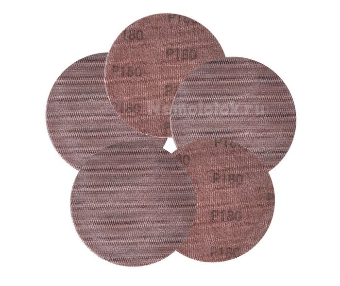 Сетчатый абразивный круг SUNPLUS 150мм P180 (5 шт.) NET.NTB.P180/5, фото 1