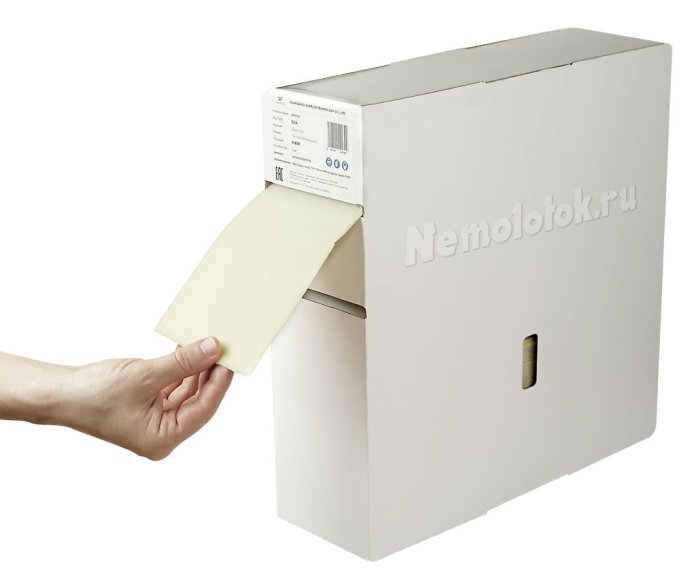 Шлифовальная губка SUNPLUS P400 (Золотой) (отрывные листы-200 шт.в рулоне) SPONGE.SGA.P400, фото 2