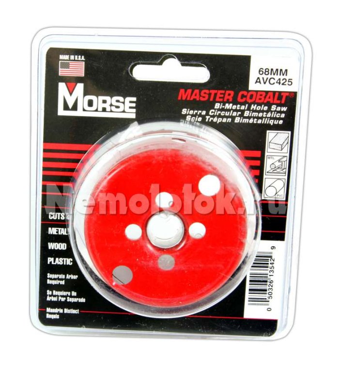Сверло корончатое Morse д. 68 мм B/M, фото 1