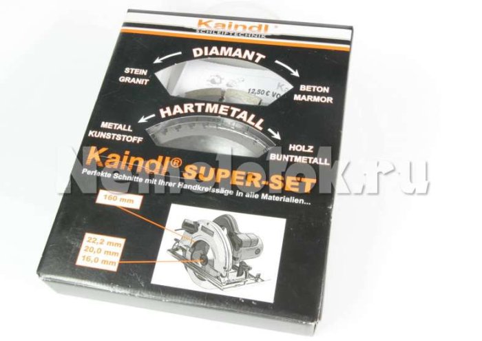 Super-Set: диск пильн. алм.(150*22,2); 2 пер.кольца: 20 и16 мм; диск пильн. ун.(160*22,2)(11369), фото 2