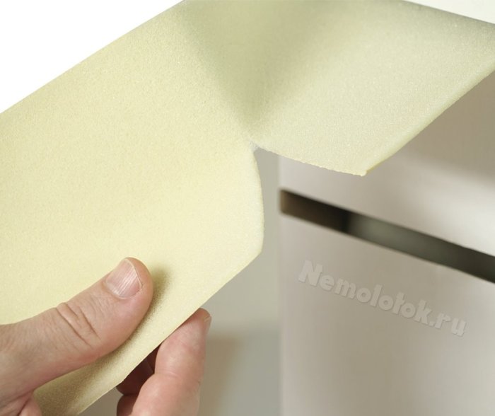 Шлифовальная губка SUNPLUS P400 (Золотой) (отрывные листы-200 шт.в рулоне) SPONGE.SGA.P400, фото 4