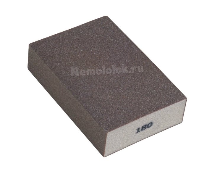 Шлифовальная губка SUNPLUS (4-х ст.) P180 SPONGE.SGO 4SIDES.P180, фото 1