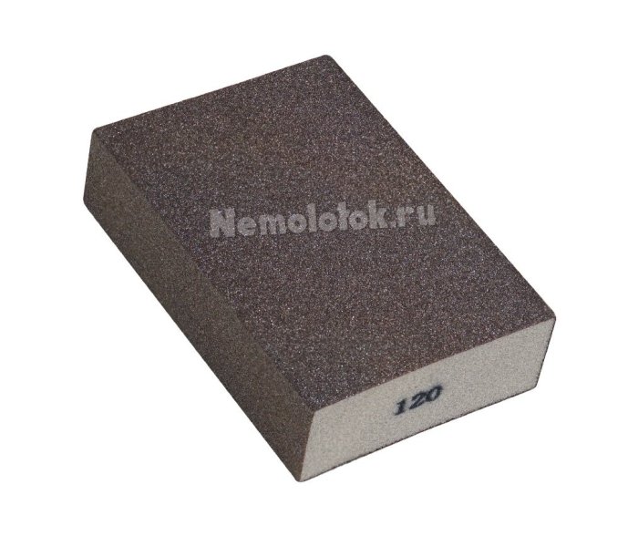 Шлифовальная губка SUNPLUS (4-х ст.) P120 SPONGE.SGO 4SIDES.P120, фото 1