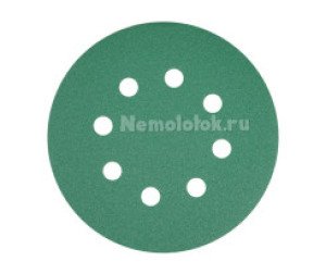 Шлифовальный круг SUNPLUS FILM для металла и дерева 125мм P120 FILM.FMB.8hol.P120