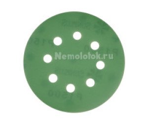 Шлифовальный круг SUNPLUS FILM для металла и дерева 125мм P1500 FILM.FMB.8hol.P1500