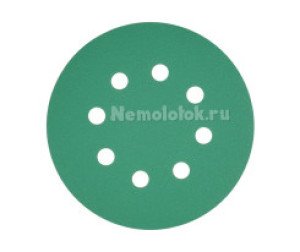Шлифовальный круг SUNPLUS FILM для металла и дерева 125мм P150 FILM.FMB.8hol.P150