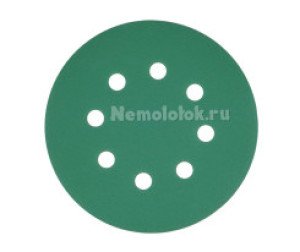 Шлифовальный круг SUNPLUS FILM для металла и дерева 125мм P180 FILM.FMB.8hol.P180