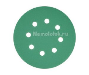 Шлифовальный круг SUNPLUS FILM для металла и дерева 125мм P220 FILM.FMB.8hol.P220