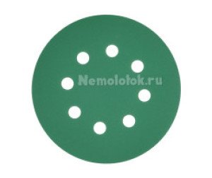 Шлифовальный круг SUNPLUS FILM для металла и дерева 125мм P240 FILM.FMB.8hol.P240