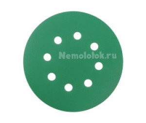 Шлифовальный круг SUNPLUS FILM для металла и дерева 125мм P320 FILM.FMB.8hol.P320