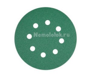 Шлифовальный круг SUNPLUS FILM для металла и дерева 125мм P080 FILM.FMB.8hol.P080