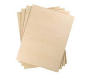 Фанера для детских товаров, липа 3 мм (4 шт.23*30 см)(F3(30)/4)