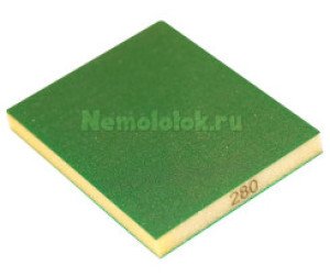 Шлифовальная губка 123*98*12,5мм 2-сторонний (Р280) SUNBLOCK