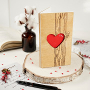 Шаблон "Открытка деревянная "Heart"