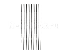 Набор из 12 пилок по дереву и пластику для ручного лобзика Pebaro (зуб 6)