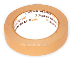 Малярные ленты - Малярная лента ROXTOP 3580, коричневая, 24мм х 40м RoxelPro