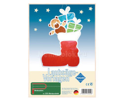 Заготовка из фанеры Рождественский сапожок для выпиливания лобзиком (325s) - фото №1 Заготовки из фанеры - Заготовка из фанеры Рождественский сапожок для выпиливания лобзиком (325s)