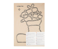 Заготовка из фанеры Рождественский сапожок для выпиливания лобзиком (325s)