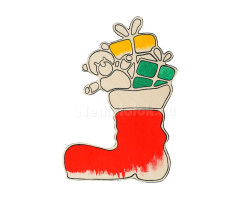 Заготовка из фанеры Рождественский сапожок для выпиливания лобзиком (325s)