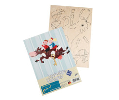 Заготовка из фанеры Настенная ключница Веселая корова для выпиливания лобзиком (375/1S)