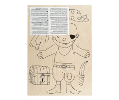 Заготовка из фанеры Веселый пират для выпиливания лобзиком (375/2S) - фото №2 Заготовка из фанеры Веселый пират для выпиливания лобзиком (375/2S)